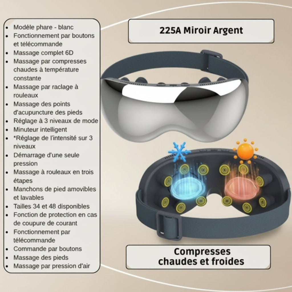 Massage yeux Chaud & Froid