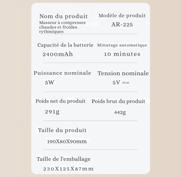 Massage yeux Chaud & Froid