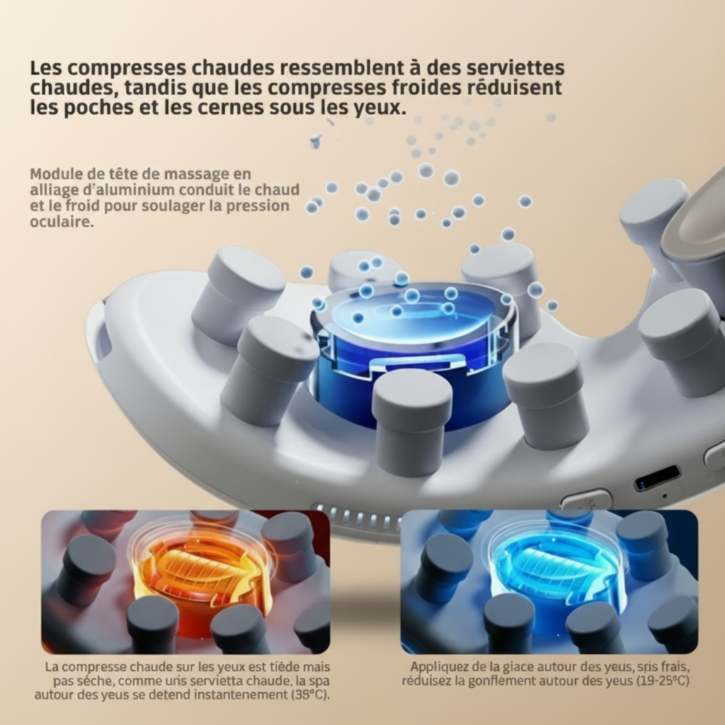 Massage yeux Chaud & Froid